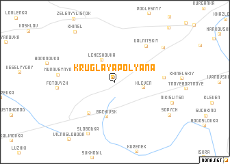 map of Kruglaya Polyana