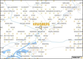 map of Kruisberg