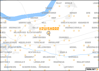 map of Kruishaar