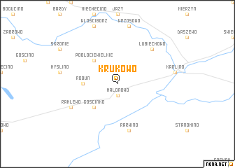 map of Krukowo