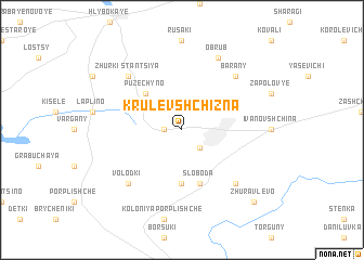 map of Krulevshchizna