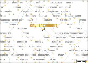 map of Krumbach Markt