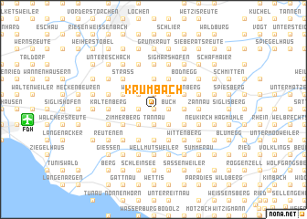 map of Krumbach