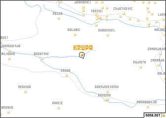 map of Krupa