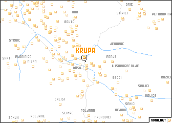 map of Krupa