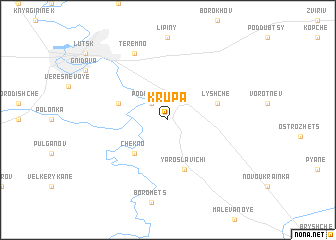 map of Krupa