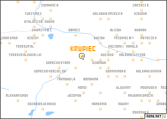 map of Krupiec