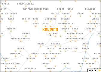 map of Krupina