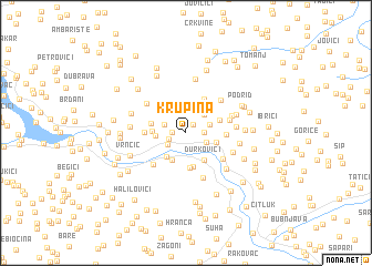 map of Krupina