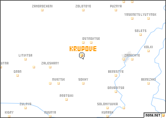 map of Krupove