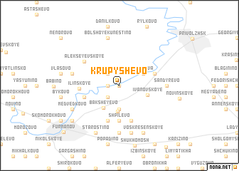 map of Krupyshëvo