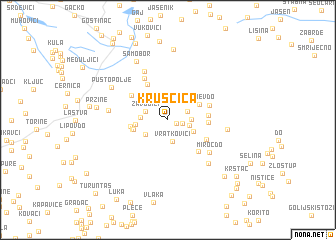 map of Kruščica