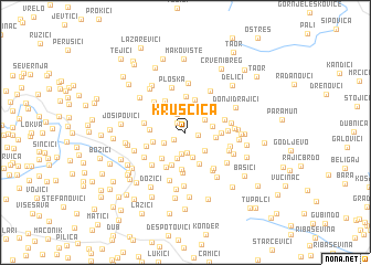 map of Kruščica