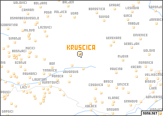 map of Kruščica