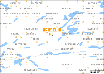 map of Krüselin