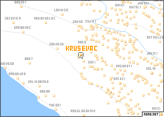 map of Kruševac