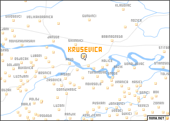map of Kruševica