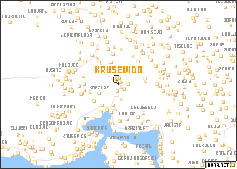map of Kruševi Do