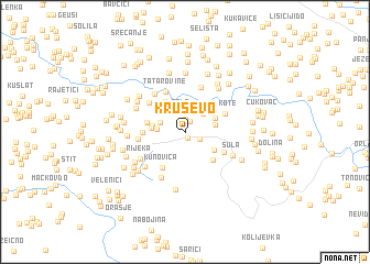 map of Kruševo