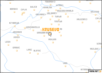map of Kruševo