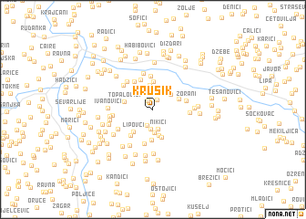 map of Krušik