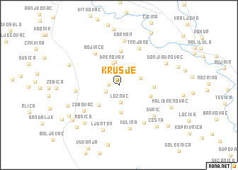 map of Krušje