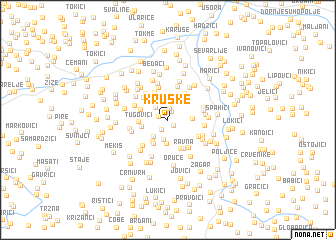 map of Kruške