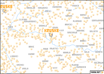 map of Kruške