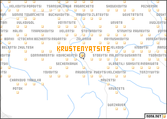 map of Krŭstenyatsite