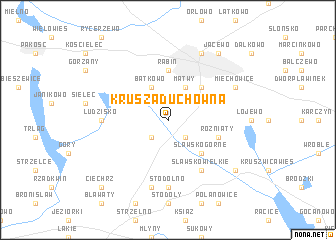 map of Krusza Duchowna