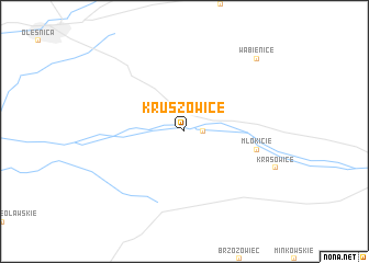 map of Kruszowice