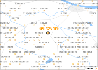 map of Kruszynek