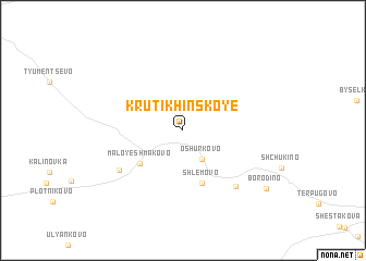 map of Krutikhinskoye