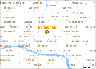 map of Krūvandai