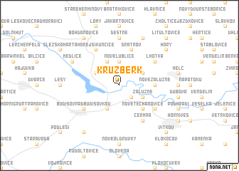 map of Kružberk