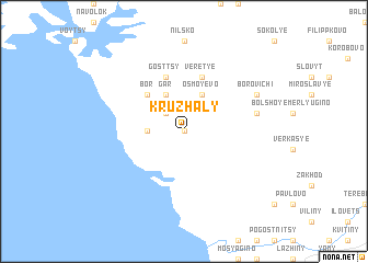 map of Kruzhaly