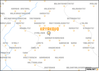 map of Kryakovo