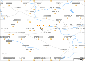 map of Krykajny