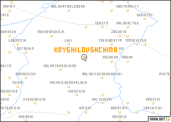 map of Kryshilovshchina