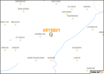 map of Krysovy