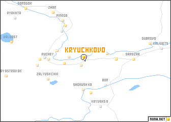 map of Kryuchkovo
