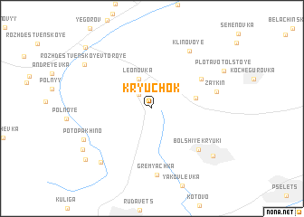 map of Kryuchok