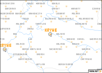 map of Krywe