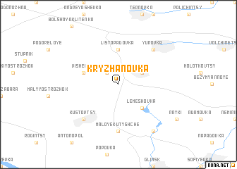 map of Kryzhanovka