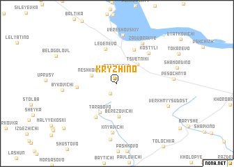 map of Kryzhino