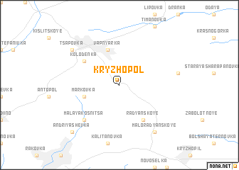 map of Kryzhopolʼ