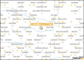 map of Krzczonowice