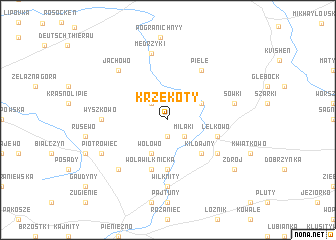 map of Krzekoty