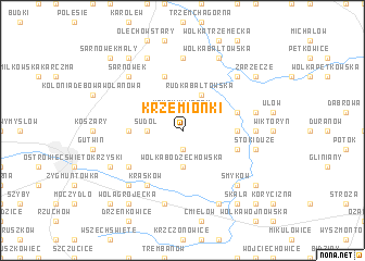 map of Krzemionki