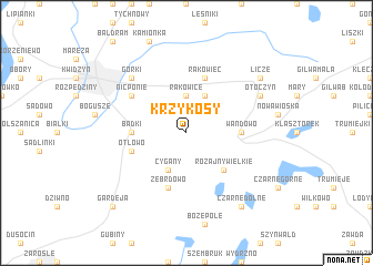 map of Krzykosy